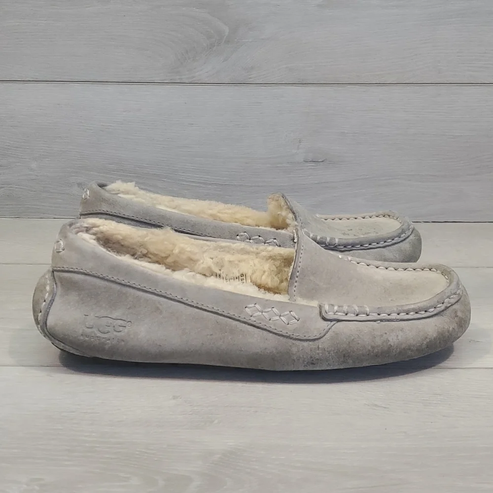 Ugg Australia Women 3312 Ansley Comfort Fur Loafer Moc shoes sz 7